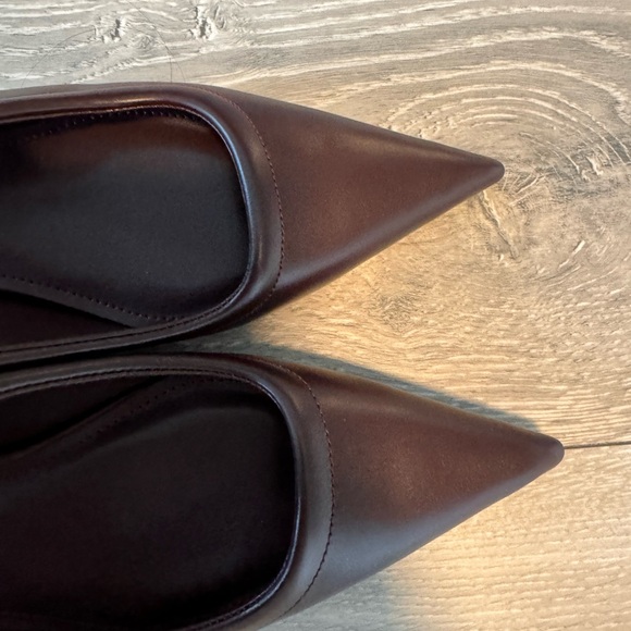 JW PEI brand new helena pierced mules claret red - Picture 2 of 4